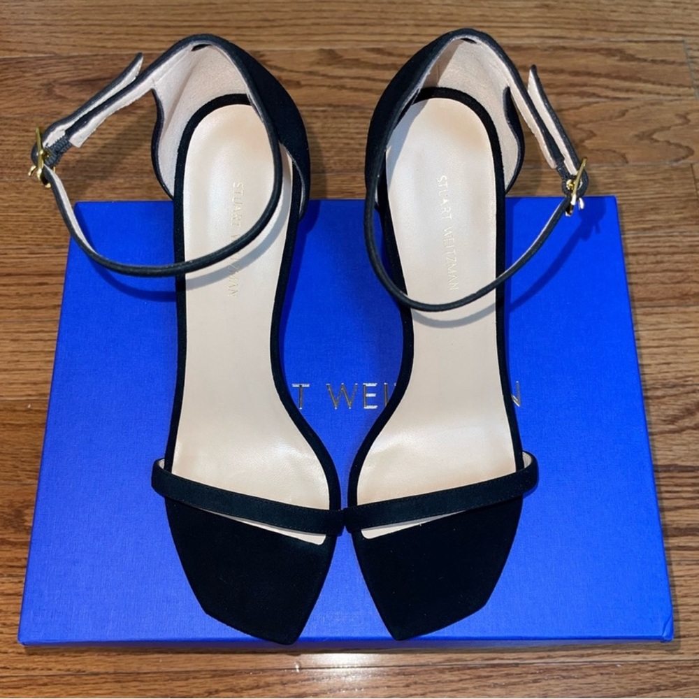 NEW Stuart Weitzman Heels Color Black Size 8 - Picture 9 of 10